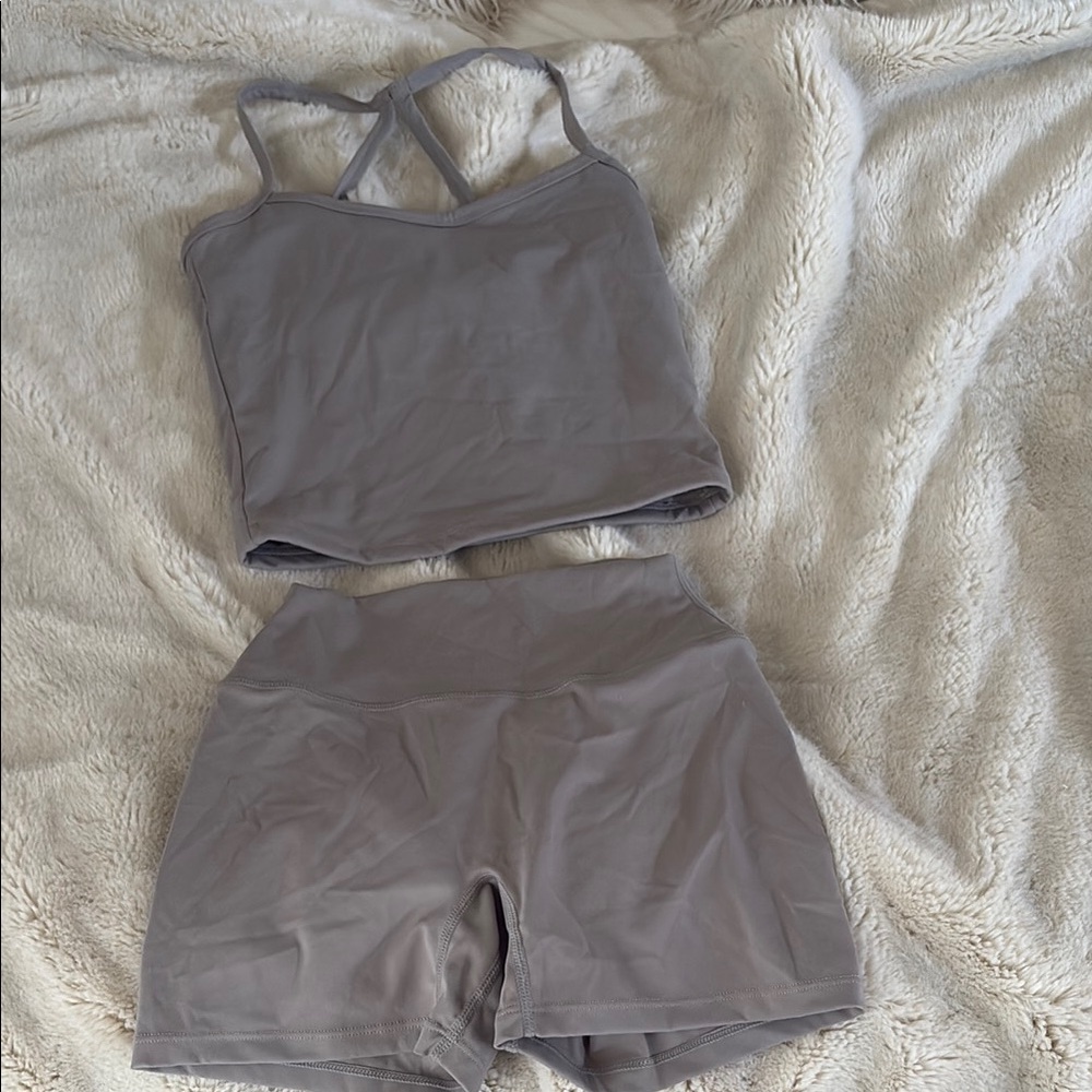 Gray Women's workout  Set